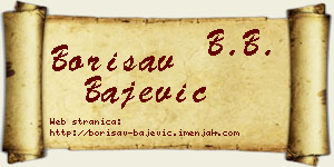 Borisav Bajević vizit kartica